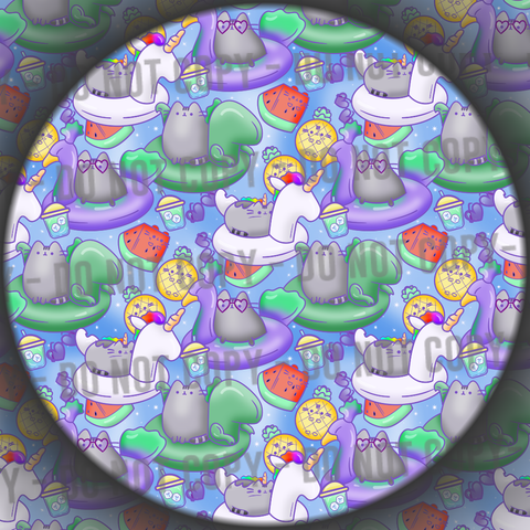 Grey Summer Cat - 3