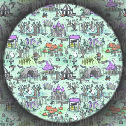 Halloween Map - Green