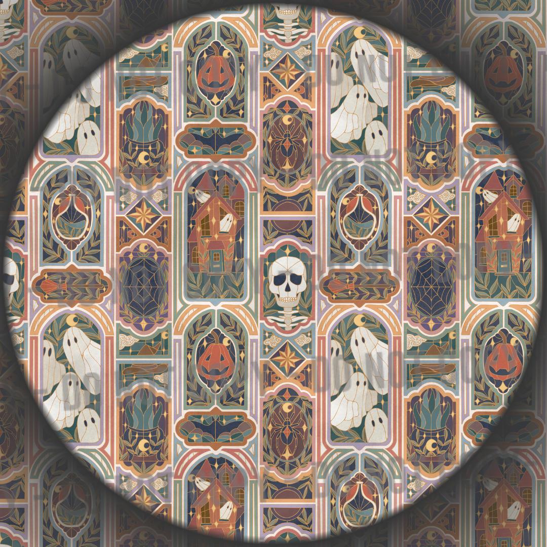 Halloween Stained Glass