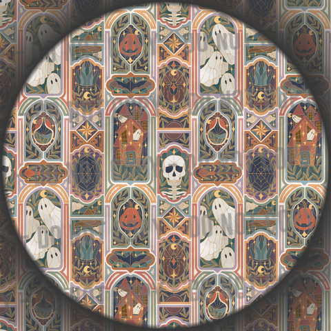 Halloween Stained Glass