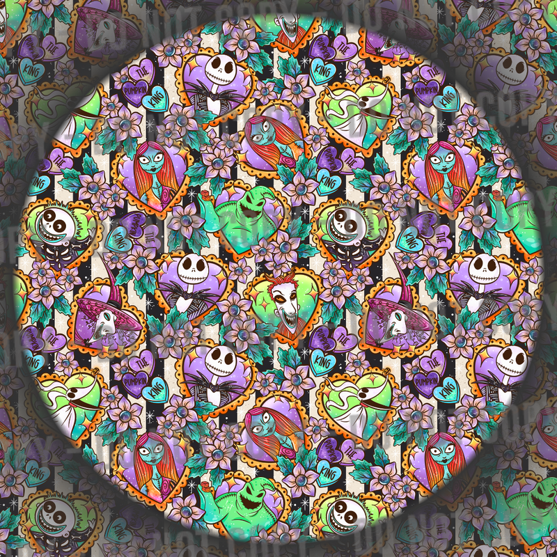 Halloween Town Hearts - Stripes
