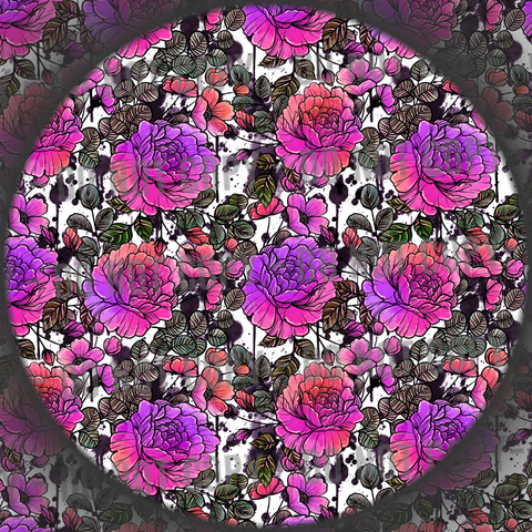Ink Drip Florals - 1