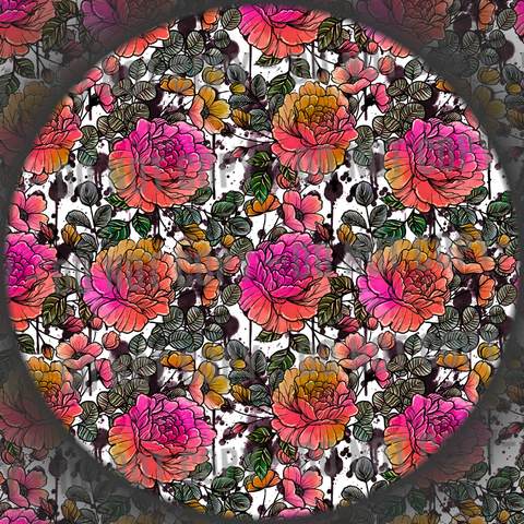 Ink Drip Florals - 2