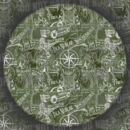 Jurassic Map - Green