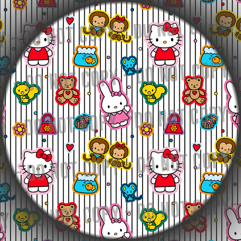 Kitty & Friends Stripes