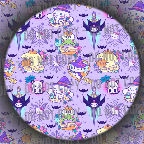 Kitty & Friends Tattoos - Purple