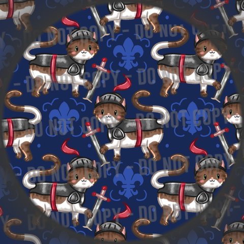 Knight Cat - Blue