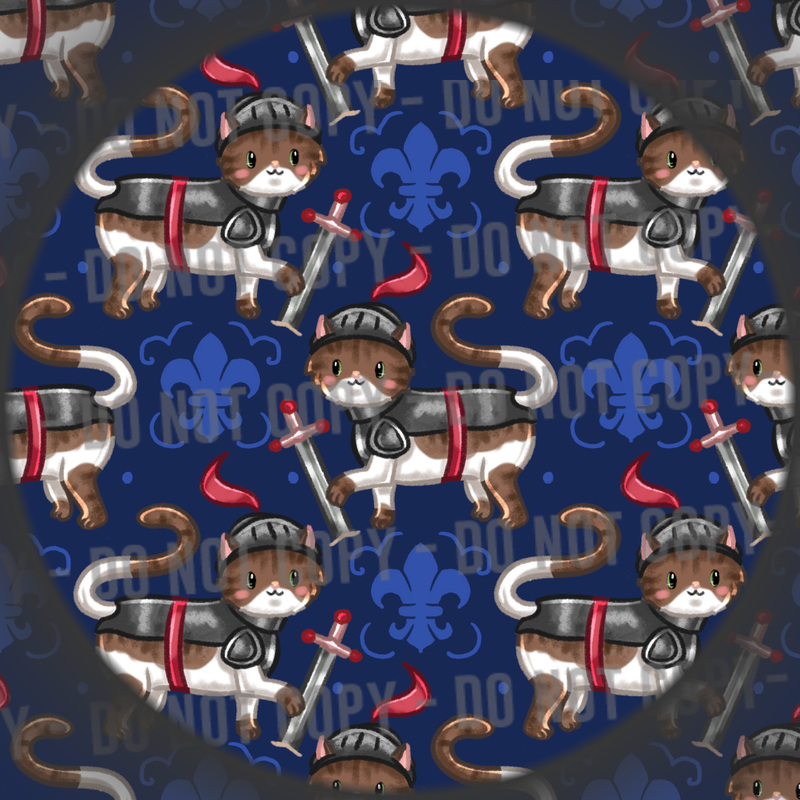 Knight Cat - Blue