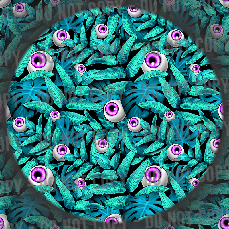 Leafy Eyes - Teal