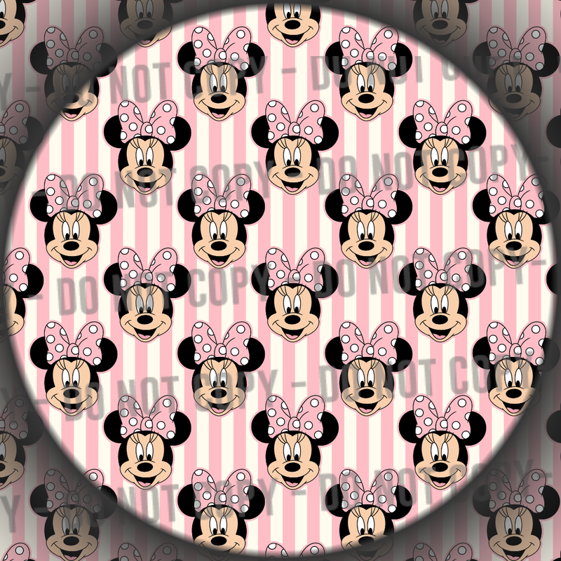 Light Pink Mouse Stripes