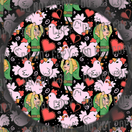 Link & Chickens - Black