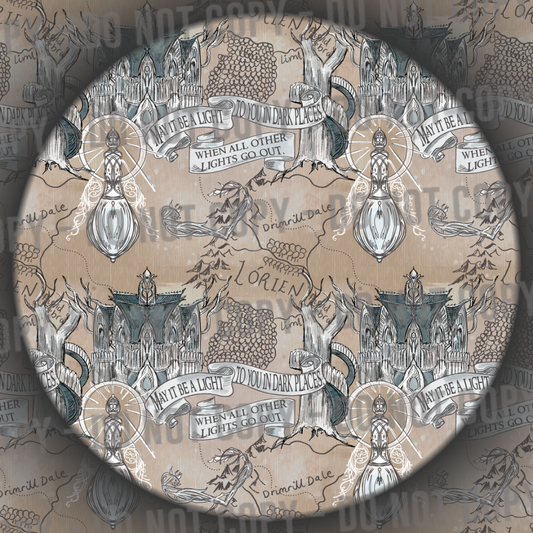 Lorien Map - Parchment