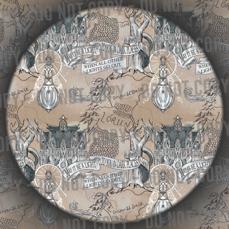 Lorien Map - Parchment