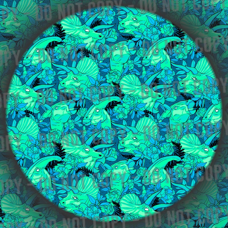 Mesozoic Magnolias - Teal