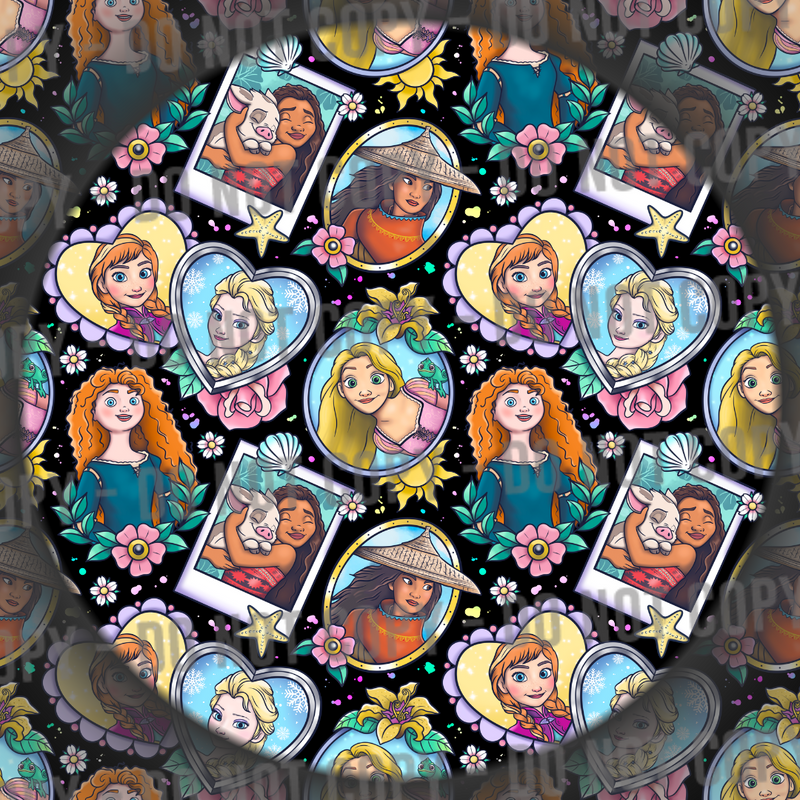 Modern Princess Tattoos - Black