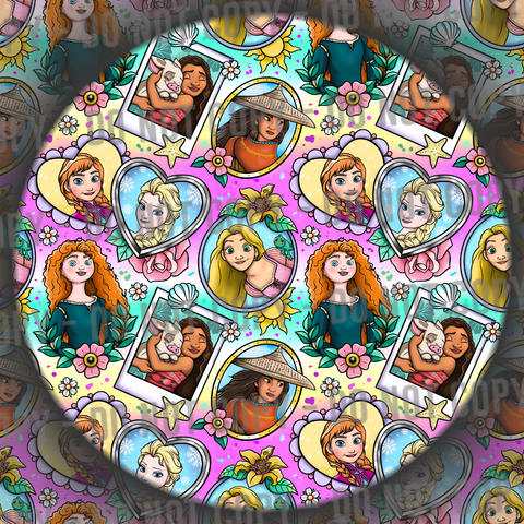 Modern Princess Tattoos - Rainbow