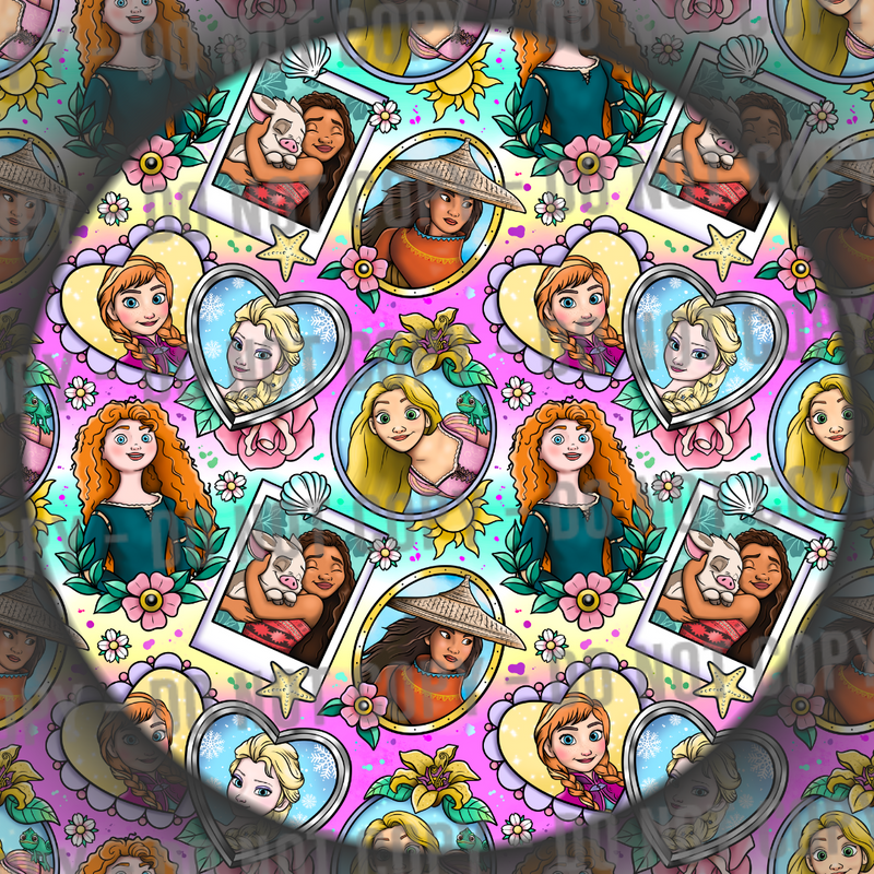 Modern Princess Tattoos - Rainbow