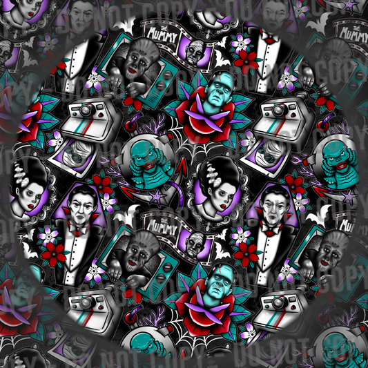 Monster Tattoos - Black