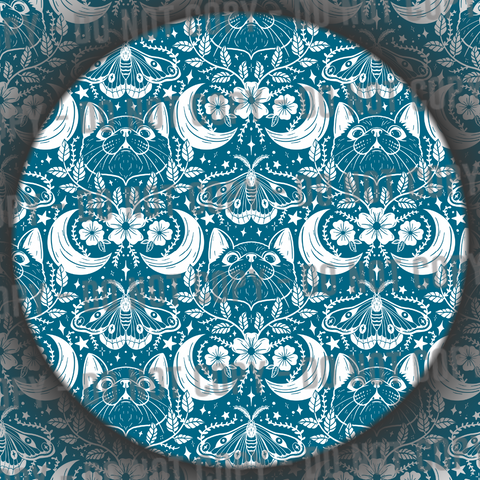 Moon Cat - Blue