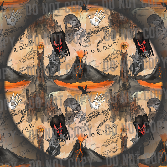 Mordor Map - Parchment