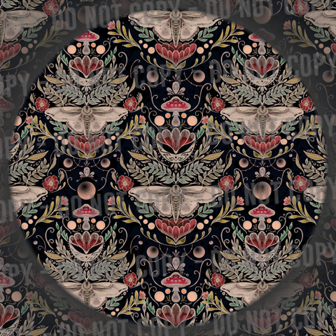 Moths & Mushrooms - Black