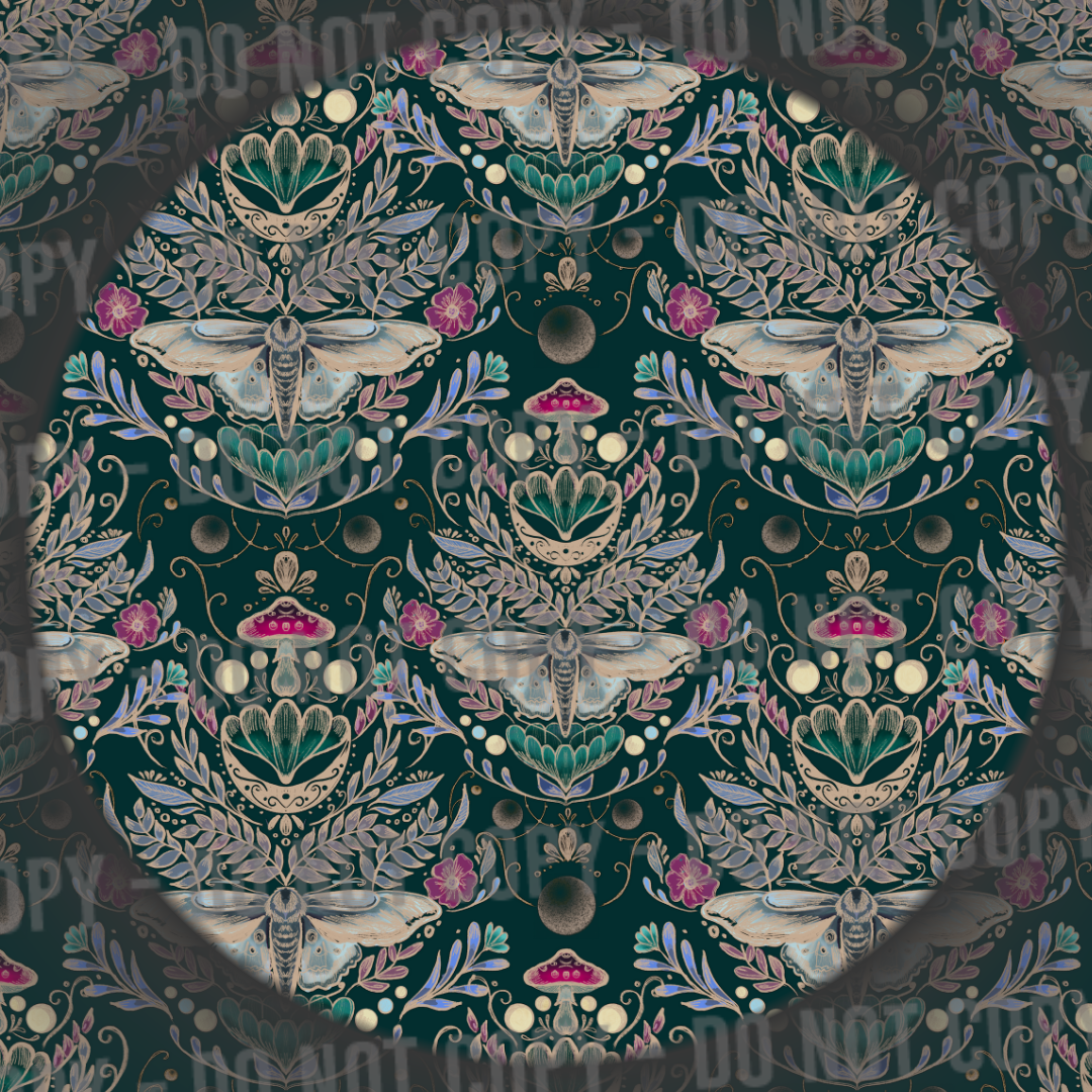 Moths & Mushrooms - Green