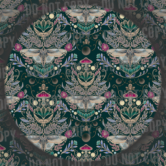 Moths & Mushrooms - Green