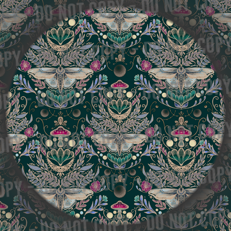 Moths & Mushrooms - Green