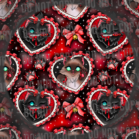 Murder Mittens - Red & Black