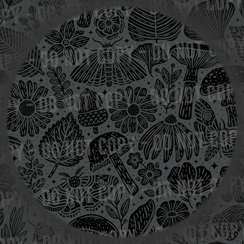 Nature Doodles - Grey