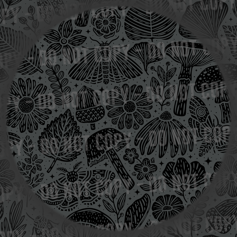 Nature Doodles - Grey