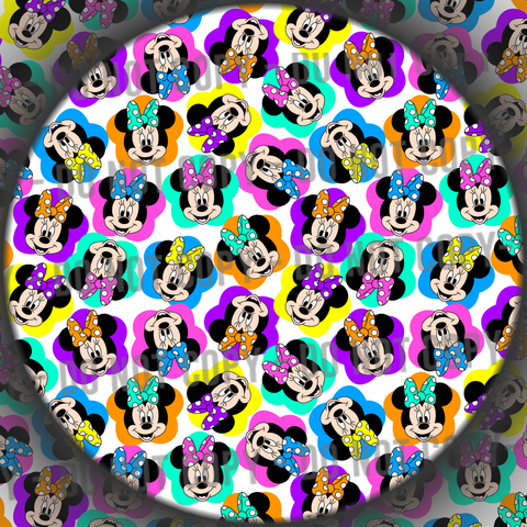 Neon Mouse Flowers - White