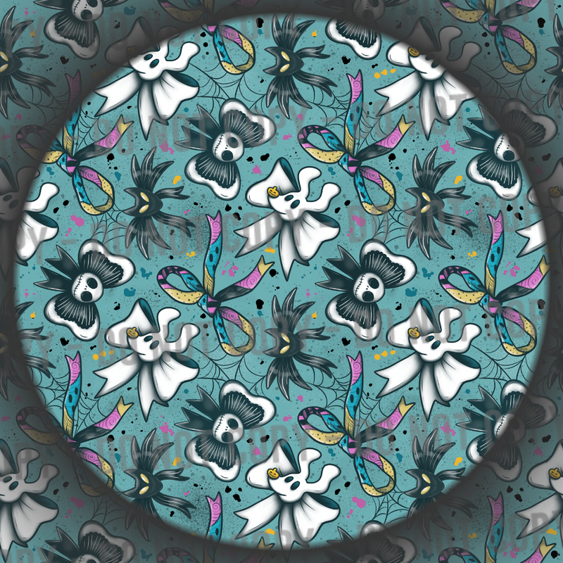 Nightmare Bows - Teal