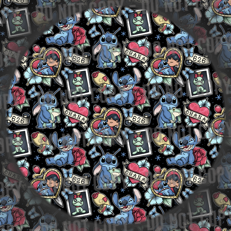 Ohana Tattoo - Black