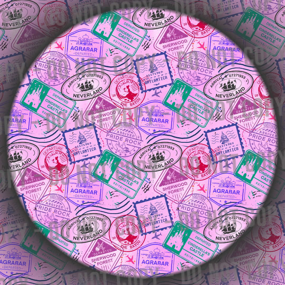 Park Stamps - Pink