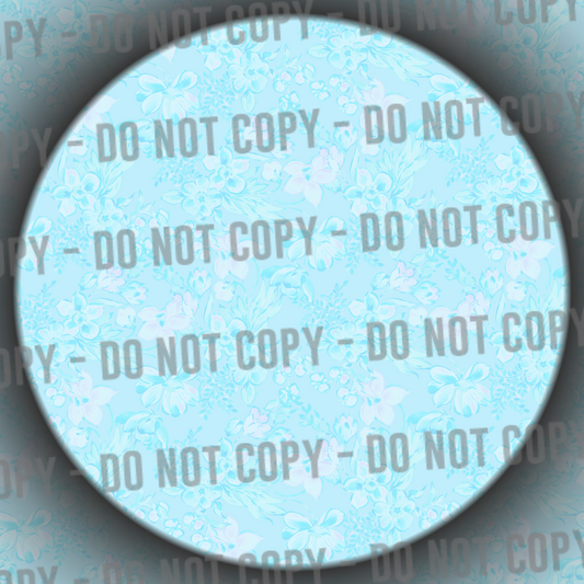 Pastel Flowers - Blue