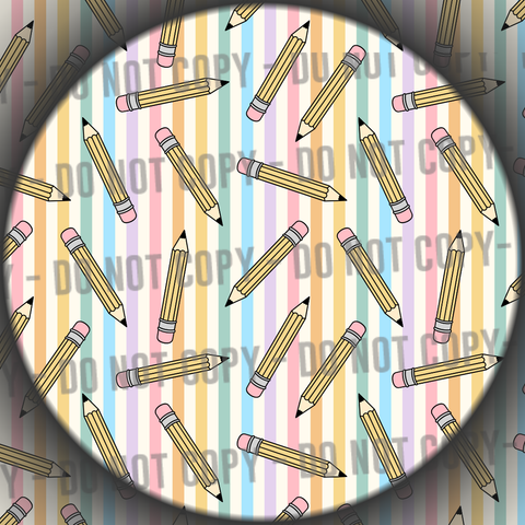 Pastel Stripe Pencils