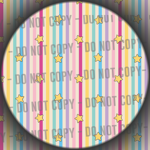 Pastel Stripes With Stars