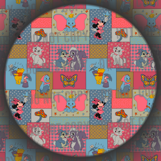 Patchwork - Pink & Blue