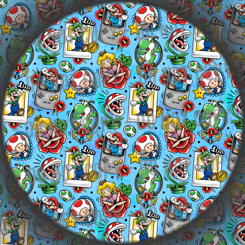 Plumber Tattoos - Blue