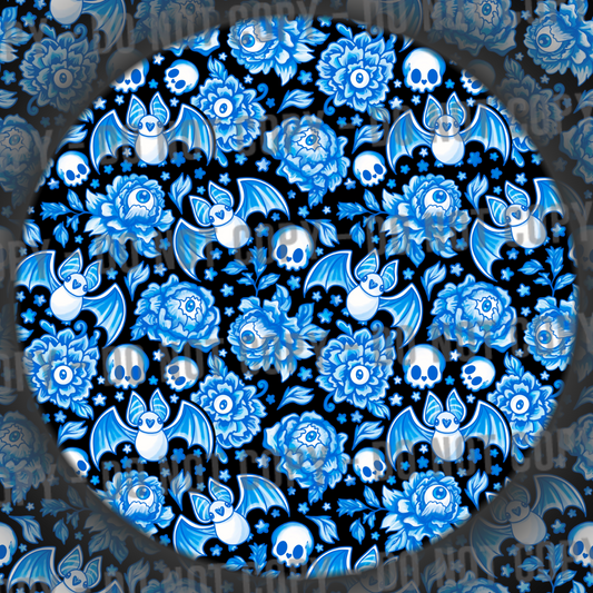 Porcelain Bats - Blue & Black