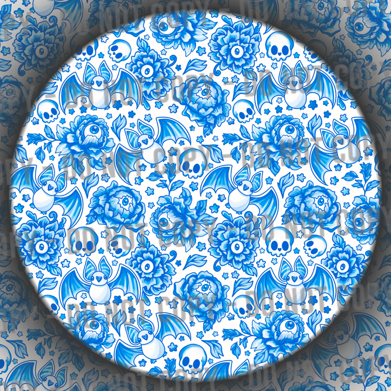 Porcelain Bats - Blue & White