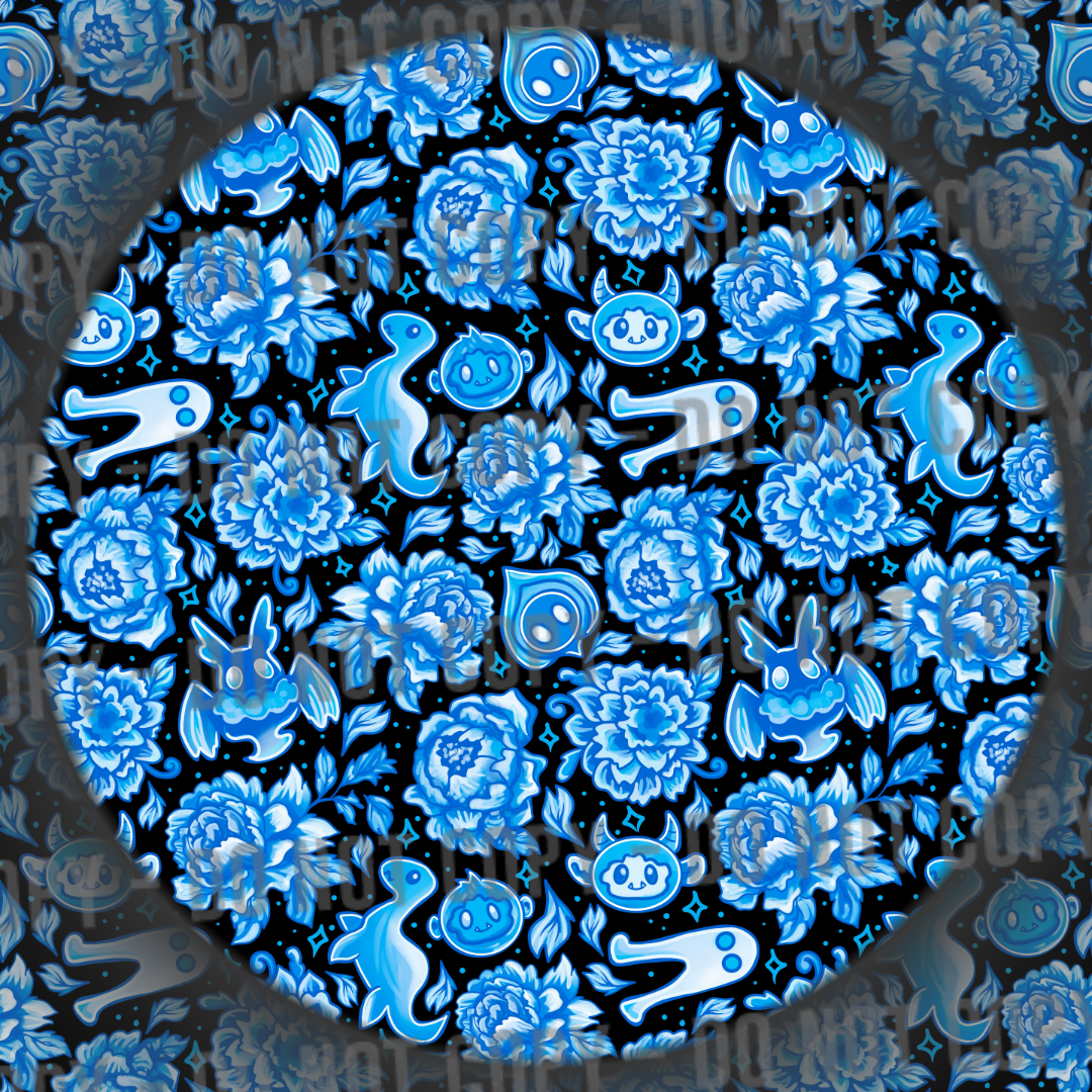 Porcelain Cryptids - Blue & Black