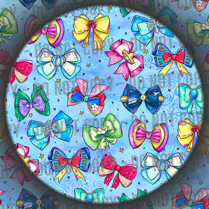 Princess Bows - Blue