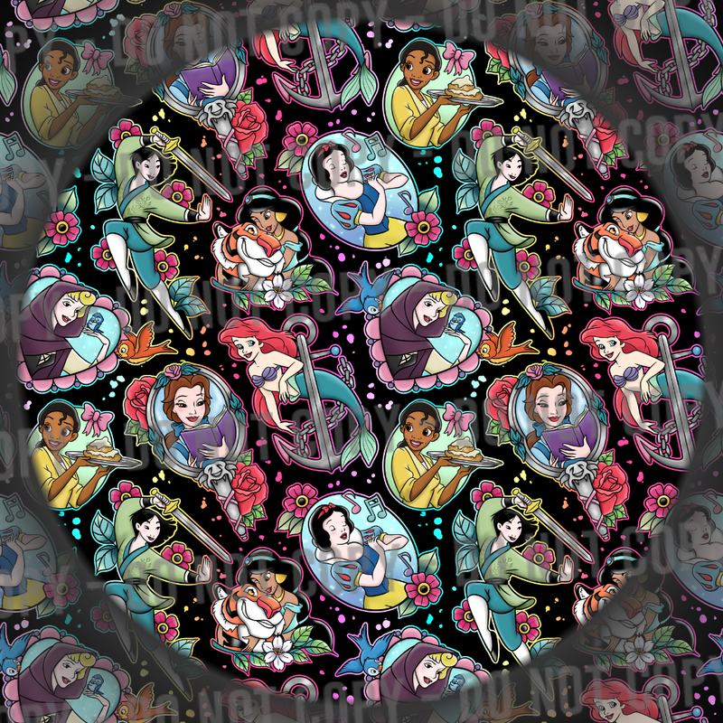 Princess Tattoos - Black