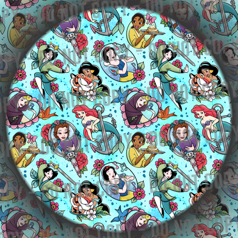 Princess Tattoos - Blue