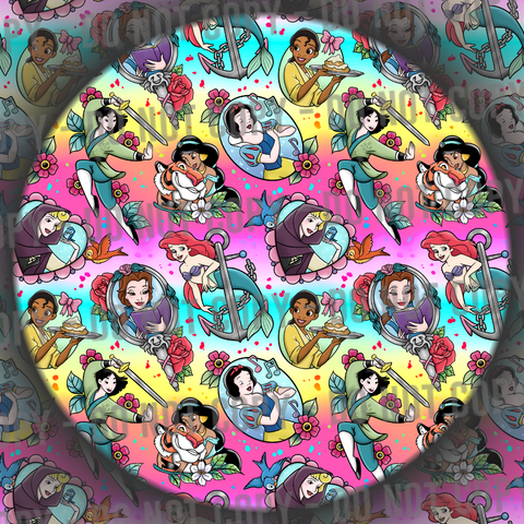 Princess Tattoos - Rainbow
