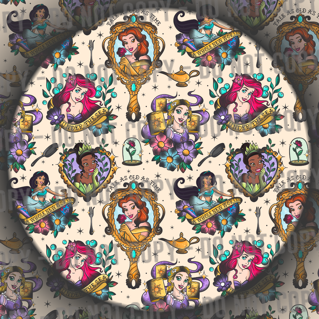 Princess Tattoos - Tan