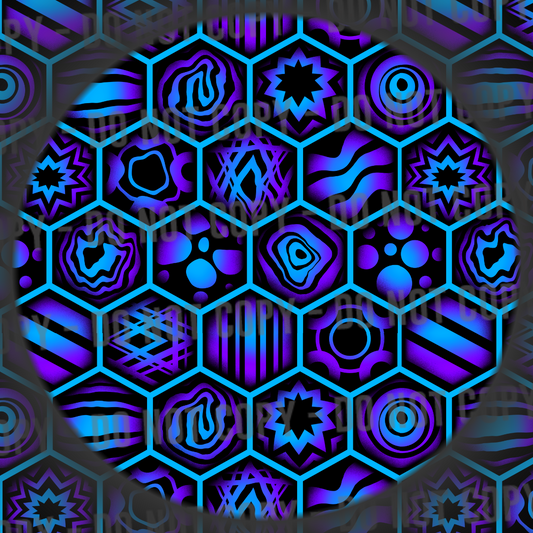 Psychedelic Beehive - Blurple