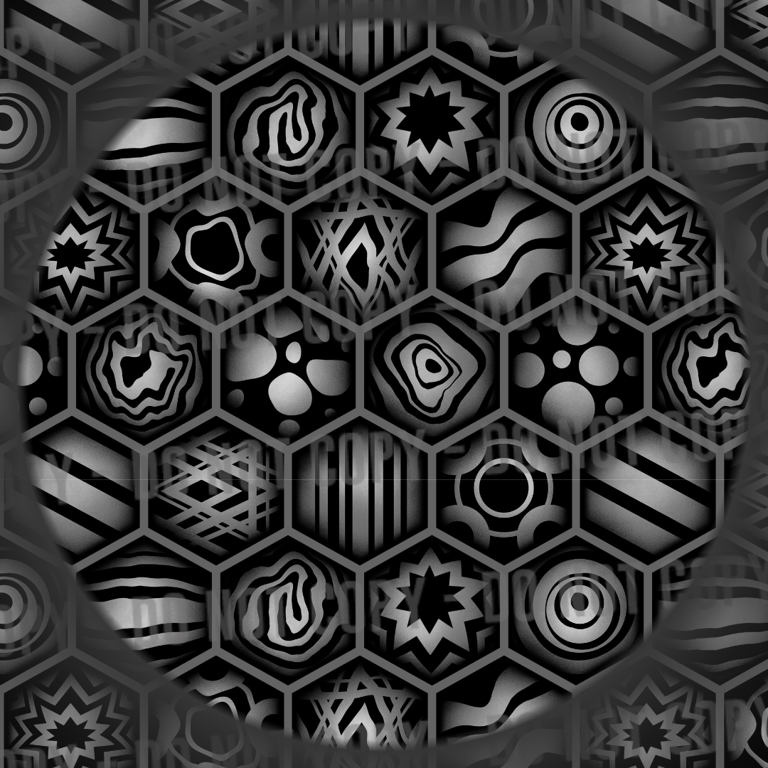 Psychedelic Beehive - Grey